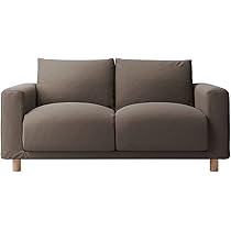 Amazon｜無印良品 カバー ブラウン 洗いざらしの綿帆布 ソファ